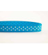 Grosgrain Lunares rosa chicle/blanco 9mm