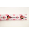 Minnie Mouse Blanca con Lunares Grandes 38mm