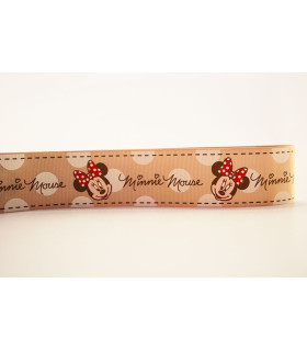 Minnie Mouse Blanca con Lunares Grandes 38mm