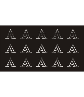 Transfer de Strass LETRAS 32mm - Varias opciones