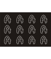 Transfer de Strass LETRAS DISNEY 32mm - Varias opciones