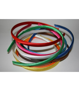 Diademas Forradas Satinadas 10mm - Varios colores