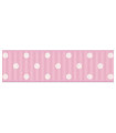  Lunares Grandes Rosa bebé/Blanco 22mm