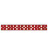 Grosgrain Lunares burdeos/blanco 9mm