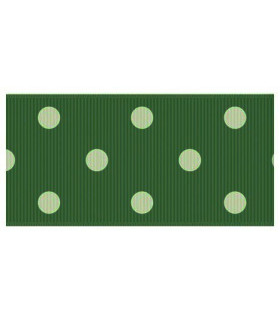 Lunares Verde cazador/blanco 38mm