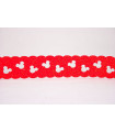 2X1 Minnie troquelada SATINADA GLITTER 30mm - ROJO