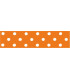 Lunares grandes naranja/blanco 22mm