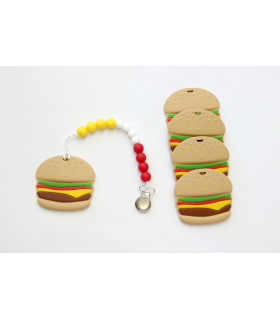 MORDEDOR SILICONA HAMBURGUESA 70mm