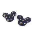 PACK DE 3 APLIQUES DENIM MICKEY OSCURO/ORO 45mm