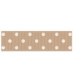  Lunares grandes Camel/blanco 22mm