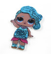 RESINA LOL SURPRISE GLITTER - MERMAID 62*40mm