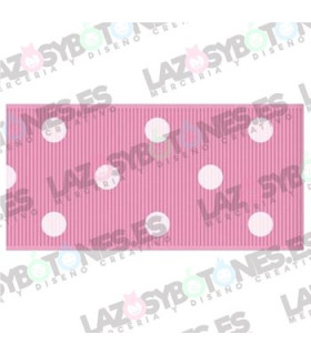 Lunares ROSA BATIDO DE FRESA/blanco 38mm