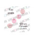 PACK de 50 SNAPS KAM - Rosa Pastel