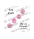 PACK de 50 SNAPS KAM - Rosa