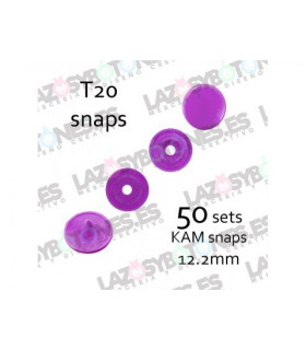 PACK de 50 SNAPS KAM - Lila