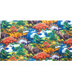 Retal de Tela de DINOSAURIOS 110 cms ancho