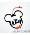 BOLA DE NAVIDAD - MOD. MICKEY PAJARITA GLITTER