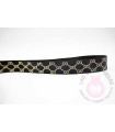 GUCCI LOGO - Negro/oro 25mm