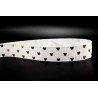 Cinta MICKEY MINNIE MOUSE Blanco/oro 25mm