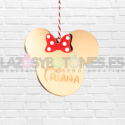 BOLA DE NAVIDAD - MOD. MINNIE LAZO ROJO GRABADA