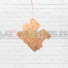 BOLA DE NAVIDAD MADERA - MOD. INICIAL