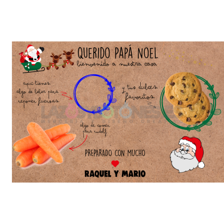 BANDEJA IMPRESA - MOD. PAPA NOEL - SANTA CLAUS
