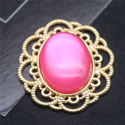RESINA CAMAFEO ROSA FUERTE - 26*30MM