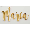 APLIQUE RESINA NOMBRE PARA LAZOS - VARIOS COLORES - LETRA 3