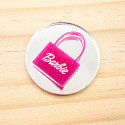APLIQUE RESINA DOBLE - BOLSO BARBIE