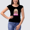 PEGATINA PARA ROPA A TODO COLOR - BARBIE CHICLE ¡¡¡DESCUENTO!!!