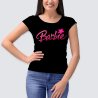PEGATINA PARA ROPA A TODO COLOR - BARBIE LOGO FLOR ¡¡¡DESCUENTO!!!