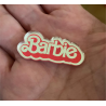 APLIQUE RESINA DOBLE - BARBIE LOGO 2