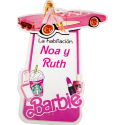 LETRERO DE MADERA - BARBIE