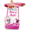 LETRERO DE MADERA - BARBIE