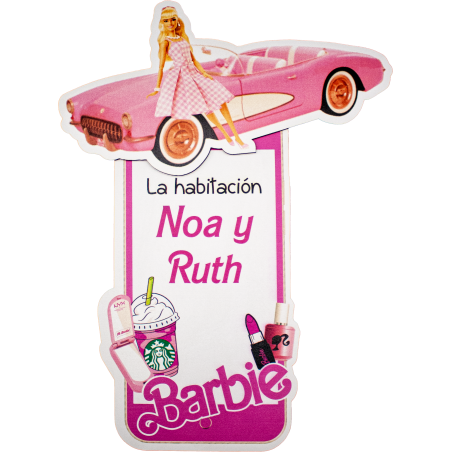 LETRERO DE MADERA - BARBIE