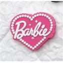 FIGURA SILICONA CORAZÓN DE BARBIE - 30MM