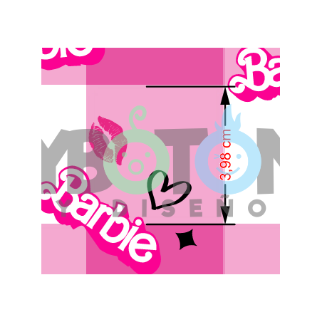 ¡PREVENTA!  Tela Barbie Vichy - 145cm/ancho
