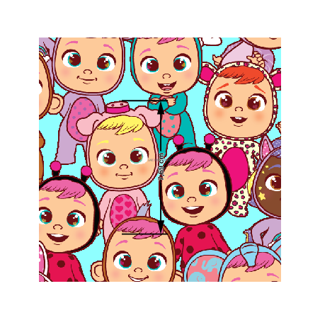 ¡PREVENTA!  Tela Bebés llorones - 150cm/ancho
