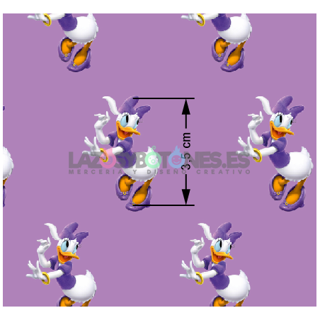 ¡PREVENTA!  Tela Daisy Lila - 150cm/ancho