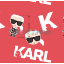 ¡PREVENTA!  Tela Karl Lagerfeld Rosa - 150cm/ancho