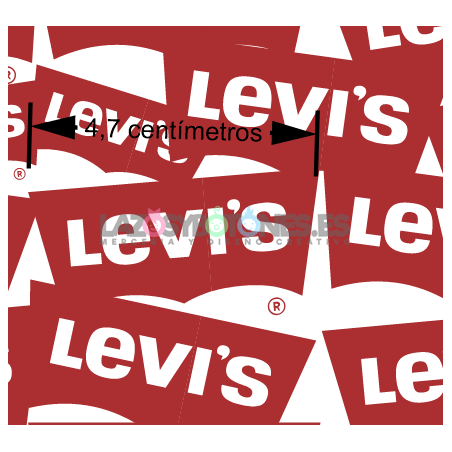 ¡PREVENTA!  Tela Levis Rojo - 150cm/ancho