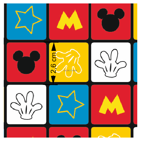 ¡PREVENTA! Tela Mickey logo - 150cm/ancho