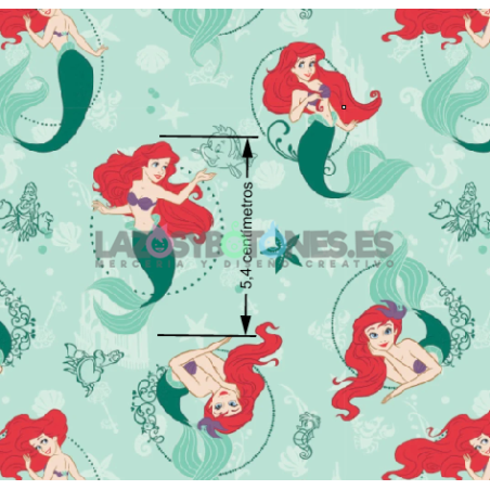 ¡PREVENTA! Tela Sirenita - 150cm/ancho
