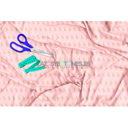 ¡PREVENTA! Tela Polo RL Rosa/Camel - 150cm/ancho