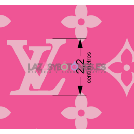 ¡PREVENTA! Tela LV Fucsia - 150cm/ancho