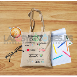 BOLSA PERSONALIZADA PROFESORES - MUNDO