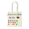 BOLSA PERSONALIZADA PROFESORES - BIRRETE Y MANOS