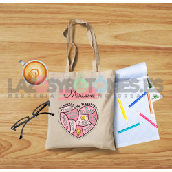 BOLSA PERSONALIZADA PROFESORES - CORAZÓN DE MAESTRO