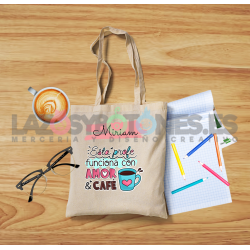 BOLSA PERSONALIZADA PROFESORES - CAFÉ