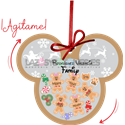 BOLA DE NAVIDAD CON PURPURINA ¡AGÍTAME! -  MOD. MICKEY GALLETAS